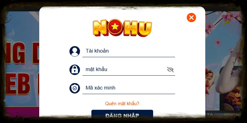 Biểu mẫu logo đăng nhập Nohu
