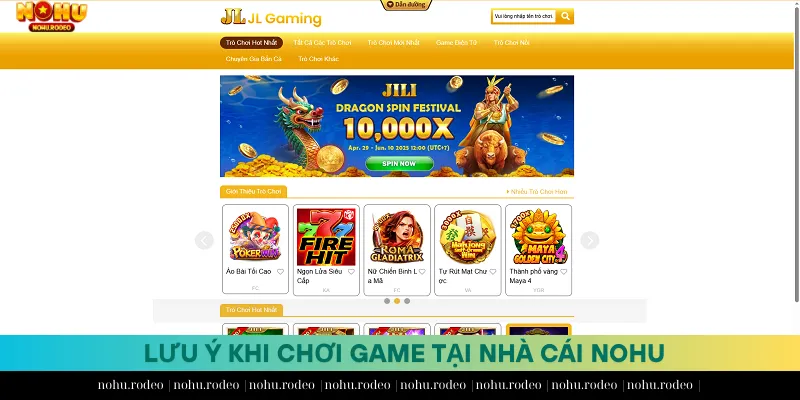 Những lưu ý khi chơi game tại nhà cái